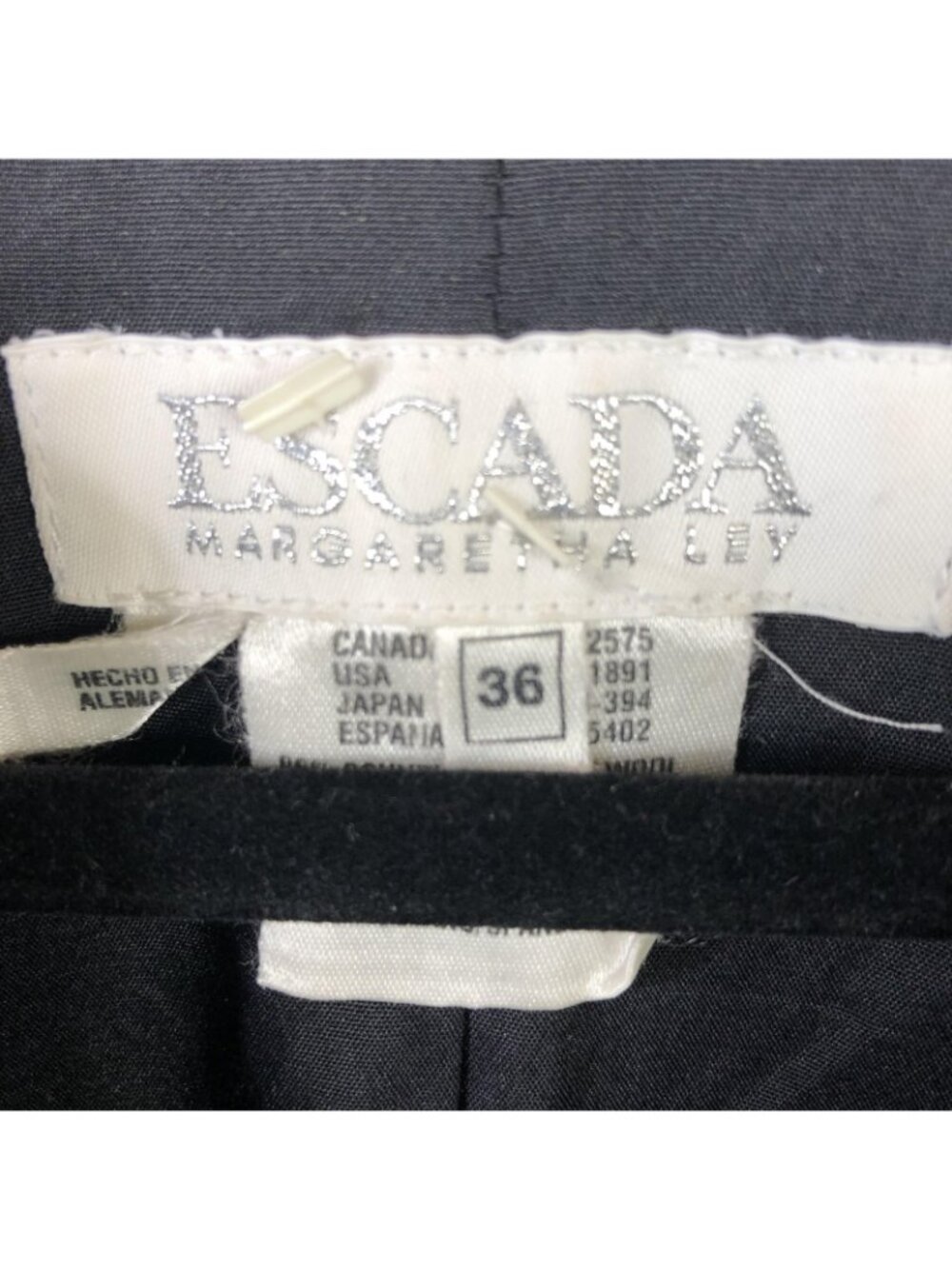 ESCADA Blazer Womens 6 Black New Wool Old Money Capsule Career Classic - Picture 4 of 14
